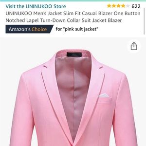 Mens pink blazer